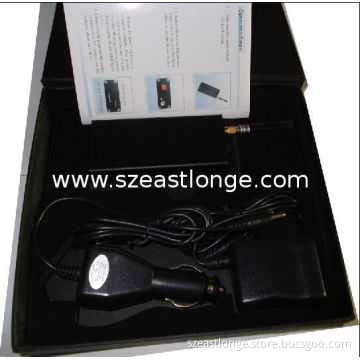 Small 1600mhz Gps Cell Phone Signal Jammer 30dbm With 10m Range , Black